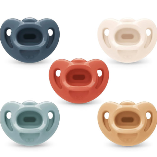 Amazon.com : NUK Comfy Orthodontic Pacifiers, 0-6 Months, Timeless Collection, 5 Count (Pack of 1) : Baby