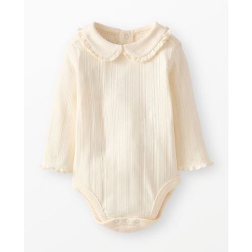 0-3 Months Baby Long Sleeve Pointelle Bodysuit