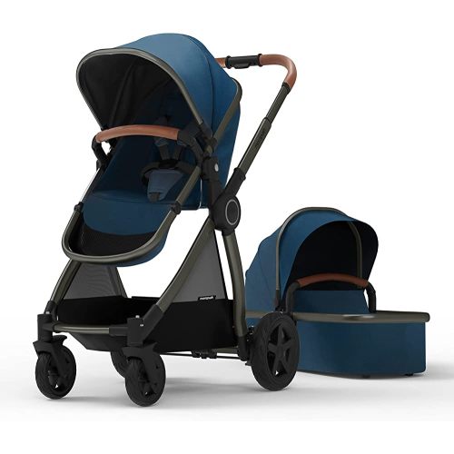 Mompush Ultimate2 Baby Stroller with Removable Bassinet - Full-Size Baby Strollers for Comfortable Outings with Baby - Toddler Stroller with Reversible Stroller Seat - Smooth Glide Bassinet Stroller