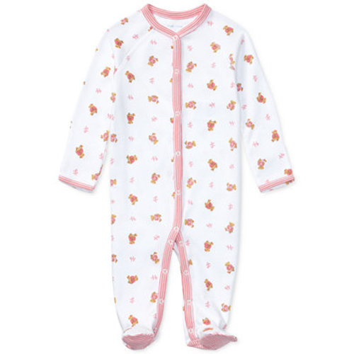 Baby Girls Polo Bear Cotton Coverall