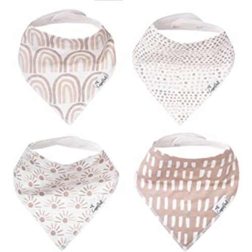 Copper Pearl Baby Bandana Drool Bibs for Drooling and Teething 4 Pack Gift Set Bliss