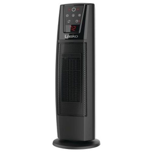 Lasko Ceramic Tower Heater With Remote: Portable Indoor Space Heater, Programmable Timer, Adjustable Thermostat, 1500w