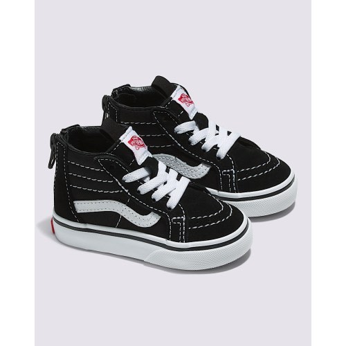Vans | Toddler Sk8-Hi Zip Black/White Shoes