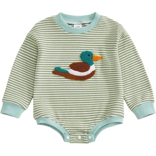 Embroidery Duck Fall Bodysuit