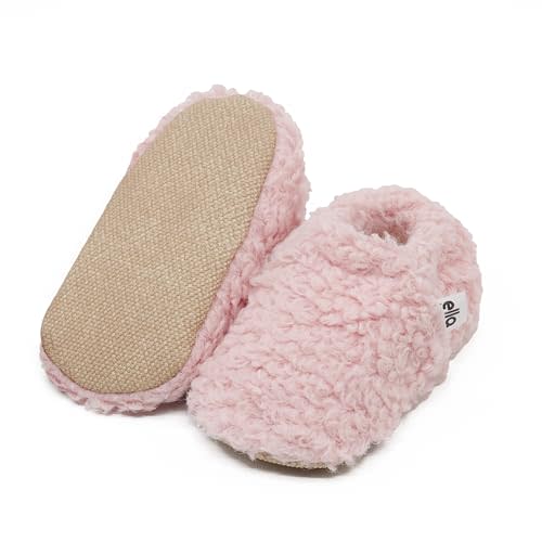 Ella Bonna Unisex Teddy Baby Booties Cotton Newborn Baby Socks Slipper Toddler Shoes, Infant Baby Girl Booties, Boy Socks