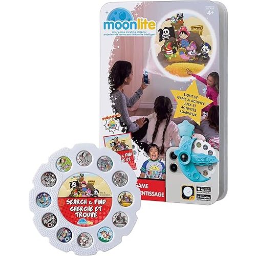 Moonlite Storytime - Ryan's World - Search & Find - A Magical Way to Read Together - Projector Sold Separately - Digital Story w/ Sound FX - Learning Gifts for Kids Ages 1 Year & Up
