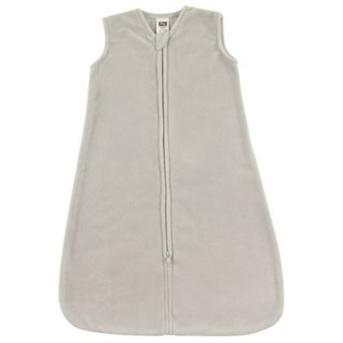 Hudson Baby Unisex Baby Plush Sleeping Bag, Sack, Blanket, Solid Light Gray Fleece, 12-18 Months