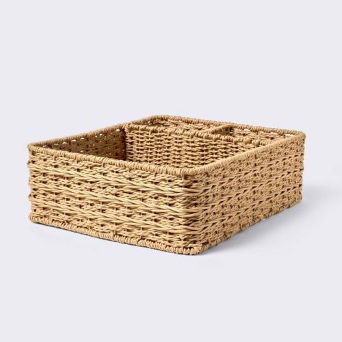 Woven Changing Table Organizer - Cloud Island™: Color, Paper Material, Decorative Storage Bins, 16" x 13" x 5"