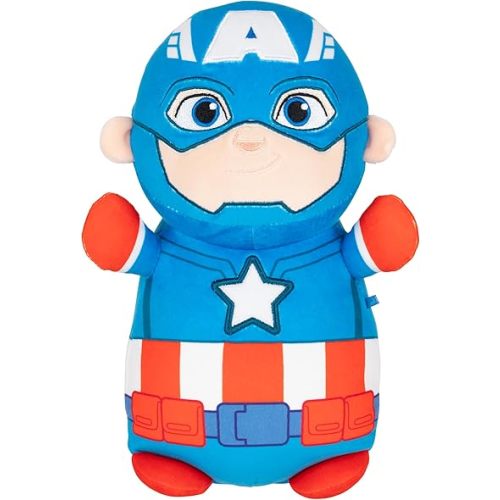 Squishmallows Original Marvel Spidey and His Amazing Friends 10in Captain America HugMees – Ultrasoft Official Jazwares Plush (Medium-Sized)