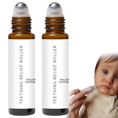 A Thousand Roses Teething Roller Oil, Velaria Teething Roller, Glowfare Teething Roller, Natural Teething Relief for Babies, Teething Roller All Natural for Babies