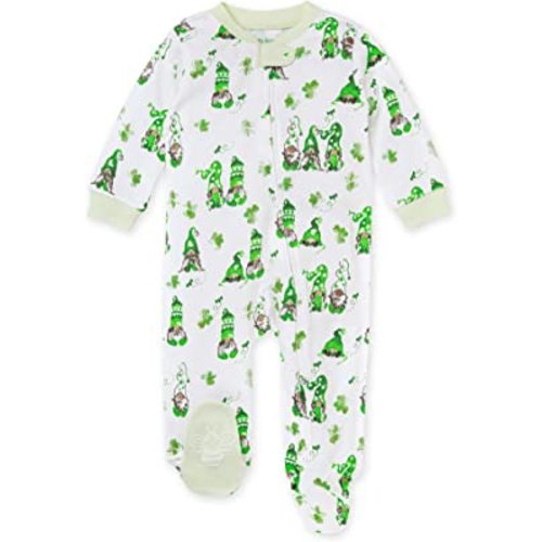 Burt's Bees Baby baby-boys Sleep and Play Pjs, 100% Organic Cotton One-piece Zip Front Romper Jumpsuit Pajamas