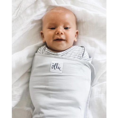 The Ollie Swaddle - Helps to Reduce The Moro (Startle) Reflex - Made from a Custom Designed Moisture-Wicking Material (Stone)