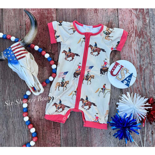 Freedom rider American baby romper (sale)