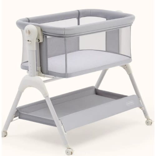 HARPPA Cuddly Sway | 3-in-1 Rocking Baby Bassinet & Bedside Sleeper with Anti-Reflux Mattress for Newborns | Attaches to Bed, Adjustable Height, Tool-Free Setup, Portable Wheels, CPSC Certified, Gentle Rocking Motion | Ideal for Infants, Safe Co-Sleeping