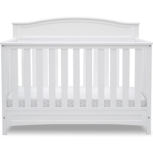 Delta Children Emery 4-in-1 Convertible Baby Crib - Greenguard Gold Certified, White
