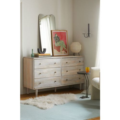 Amelia  Wooden 6-Drawer Dresser