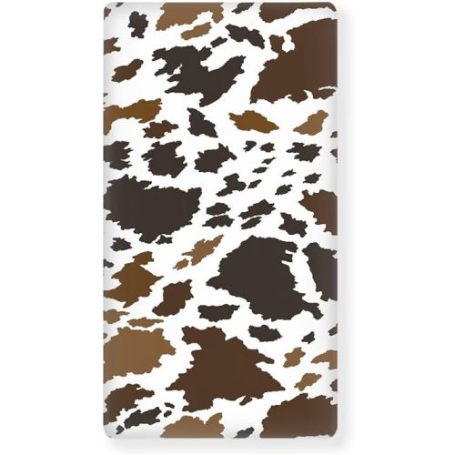 Cow Print Fitted Crib Sheet Cattle Camouflage Cow Cowhide Standard Crib Mattress Fitted Sheet Animal Hide Pattern Toddler Bed Mattress Sheets Crib Mattress Sheet 28"x52"