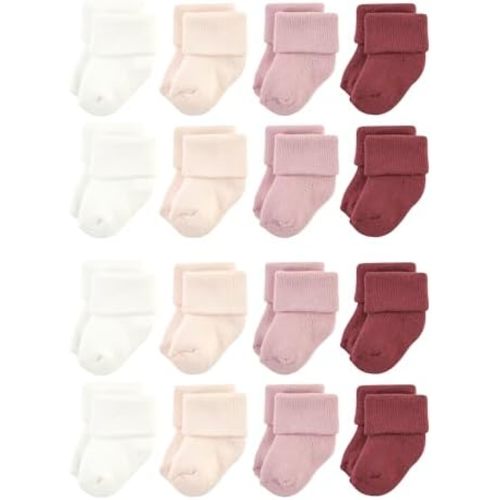 Hudson Baby Unisex Cotton Rich Baby Terry Socks 16-Pack