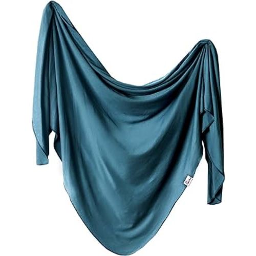Amazon.com: Copper Pearl Baby Swaddle Blanket - Premium Knit Baby Blanket, Large Soft Stretchy Receiving Blankets for Baby Boy and Girl, Swaddles for Newborn, Infant, and Toddler (Steel) : Baby