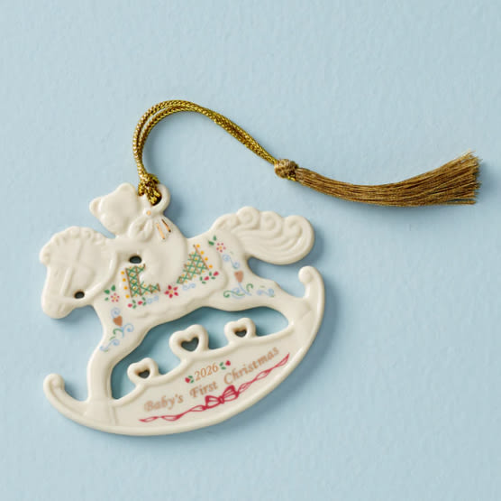 2026 Baby's 1st Christmas Rocking Horse Ornament – Lenox Corporation