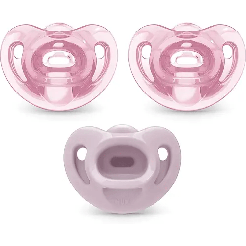 NUK Comfy Orthodontic Pacifiers, 0-6 Months, 3 count (Pack of 1)