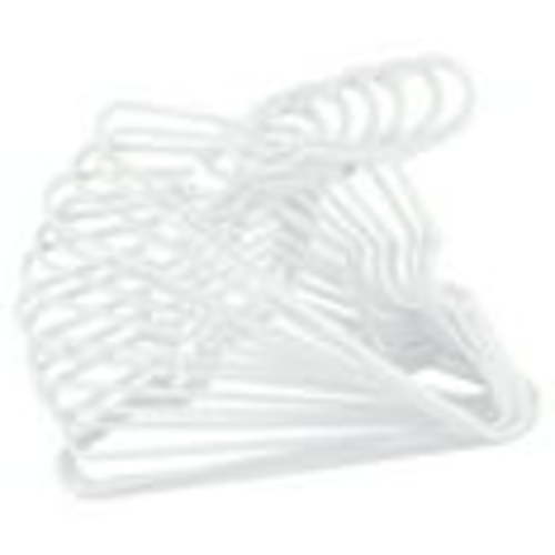 Infant and Toddler Plastic Clothing Hangers, 100 Pack, WhiteDimensions: 11.25"L x 6.5"H