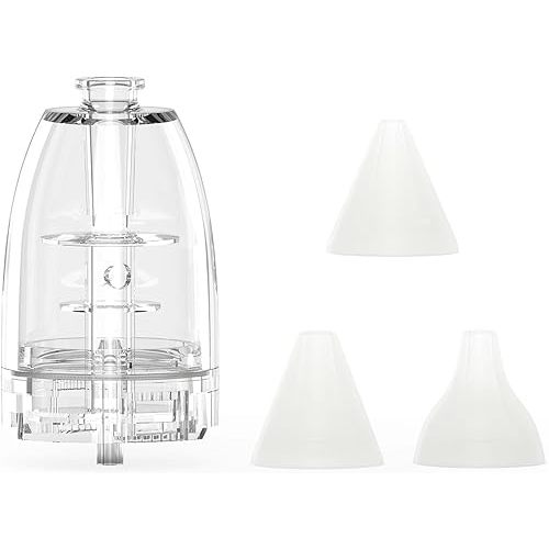 GROWNSY Upgraded Larger Suction Chamber and 3Pcs Silicone Tips for GROWNSY Nasal Aspirator, Nose Sucker Replacement Kit