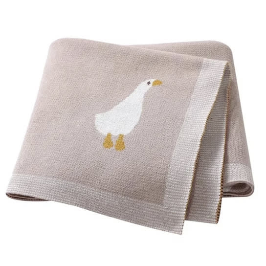 Goose Knitted Blanket