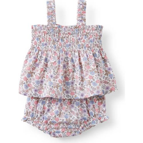 Gigi Shirred Top And Bloomer Set, 6-12M