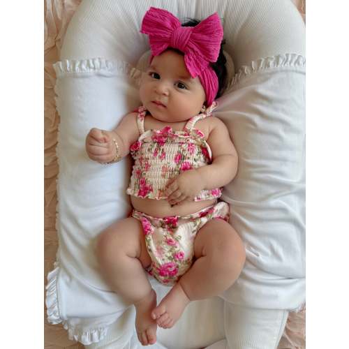 Muslin Smocked Ruffle Top & Bloomer, Country Daydream