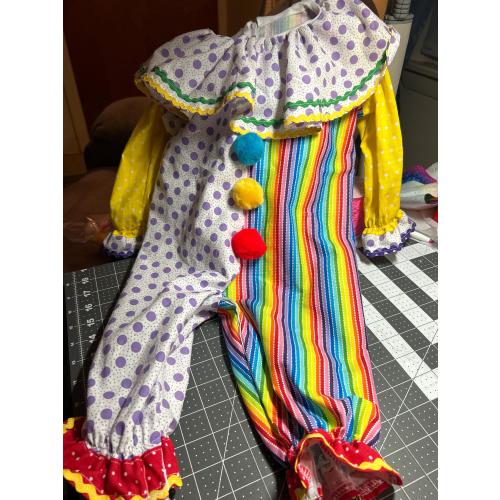 Infant clown costume- child costume