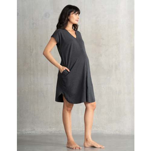 Maternity Hospital Bag Labor Gown in Organic Cotton | Seraphine US