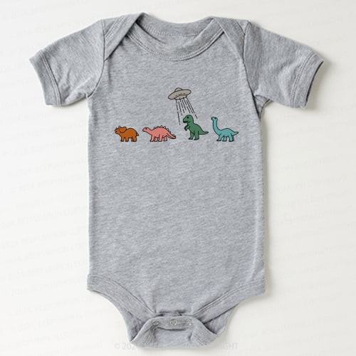 Spaceship And Dinosaurs Bodysuit For Baby