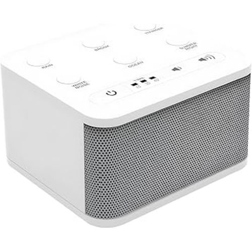 Big Red Rooster Sound Machine for Sleep - White Noise Device for Kids and Babies with Rain and Nature Sounds - Portable Noise Cancellation for Nap Time, Bedroom, Nursery, or Office - 4x4x3 in