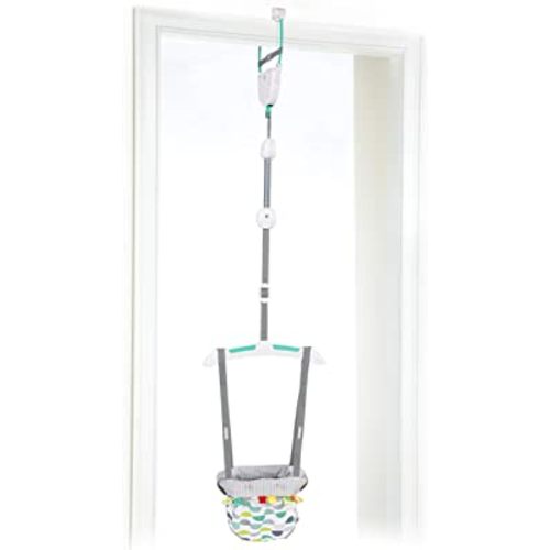 Bright Starts Playful Parade Door Jumper for Baby with Adjustable Strap, 6 Months and Up, Max Weight 26 lbs