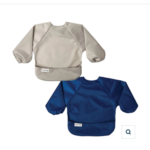 Mess-proof Full Sleeve Bibs - 2 Pack Sets for Babies and Toddlers