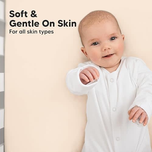 2-Pack Crib Sheets for Boys, Girls - Viscose Derived from Bamboo Fitted Crib Sheet, Baby Crib Sheets Neutral, Crib Mattress Sheet, Toddler Bed Sheets, Baby Sheets for Crib Fitted Sheets (Cameo)