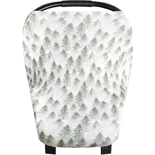 Evergreen Copper Pearl Multi-Use Cover: Car Seat & Stroller Cover - Sun Protection, All-Season Use, Stylish Designs, Easy Access for Moms