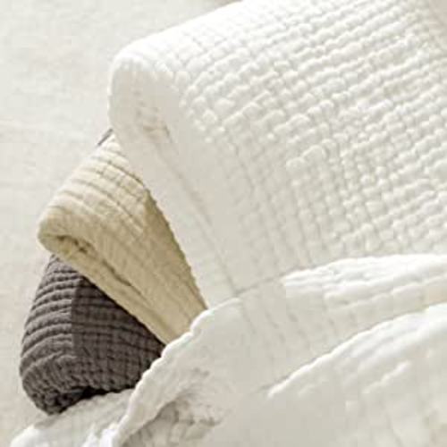 Amazon.com: EMME Cotton Blanket for Couch 4-Layer Breathable Gauze All Season Soft and Lightweight Muslin White Throw Blankets for Adults (White, 55"x75") : Home & Kitchen