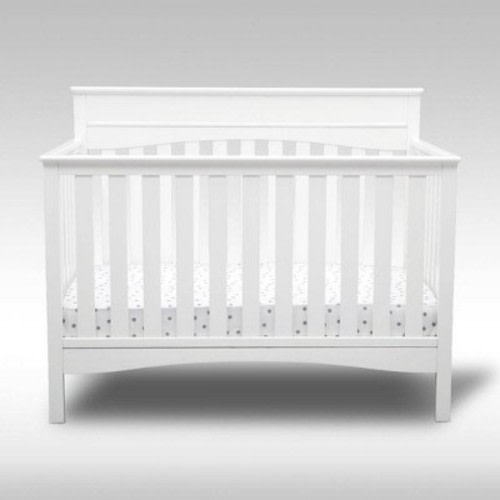 Delta Children Skylar 6-in-1 Convertible Crib, Color: Bianca White