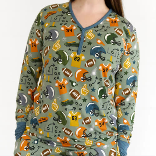 Touchdown Time Women's Pajama Top - Little Sleepies