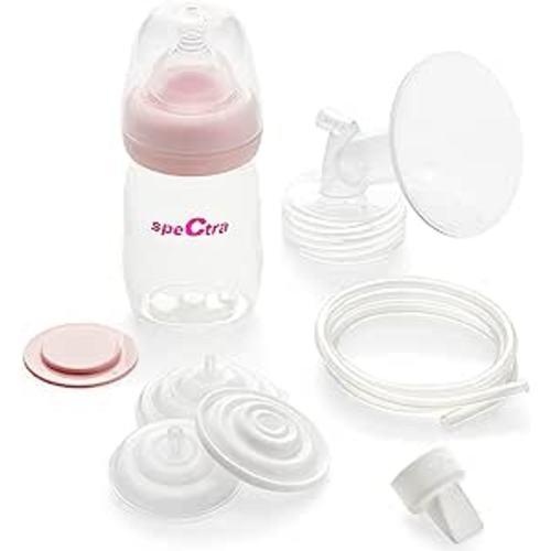 Amazon.com : Spectra - Premium Breast Milk Pump Accessory Kit with Baby Bottles - Medium 24mm - Breast Pump Accessories : Baby