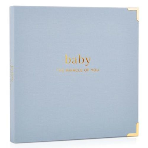 Keepsake Baby Memory Book For Boys And Girls – Timeless First 5 Year Baby Journal, Scrapbook And Photo Album