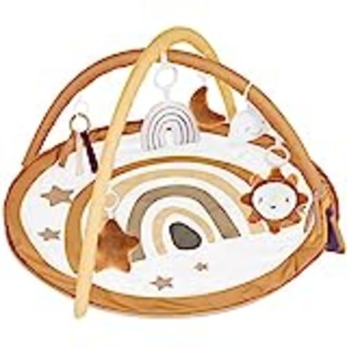 Amazon.com : Blissful Diary Baby Play Gym & Activity Mat, Oversize Leaf Shaped Baby Play Mat w 6 Detachable Toys, Tummy Time Mat Promote Motor Skills & Sensory Development Mat, Newborn Infant Baby Essentials Gift : Baby