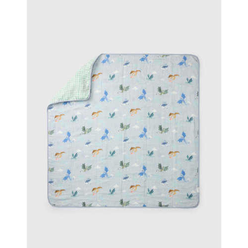 Muslin Quilt Blanket - Magical Dragons