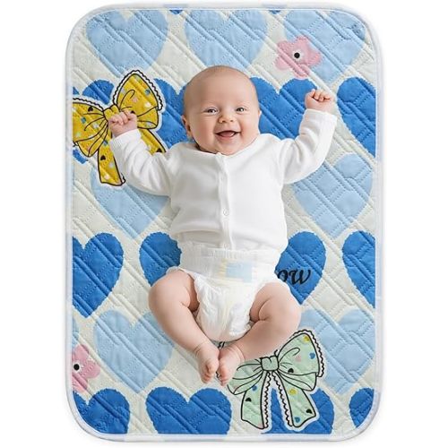 Diaper Changing Pads for Baby, Portable Change Mat, 3Layers Waterproof Change Pad Foldable Absorbent Mats for Women, Reusable Incontinence Underpads for Patient 20''x27.5''