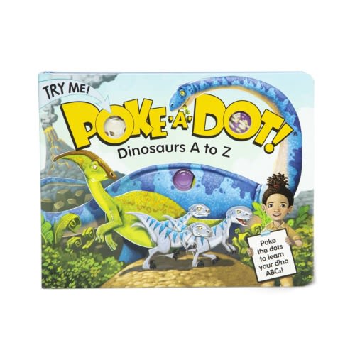 Poke-A-Dot: Dinosaurs A to Z Book | Dinosaur Themed Book