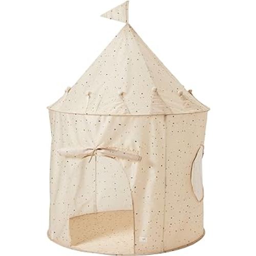 3 Sprouts Kids Play Tent with Eco-Friendly Recycled Fabric - Fun and Spacious Playhouse for Indoor Games for Toddlers and Children Ages 3-10 - Durable Fort House for Boys and Girls - Terrazzo Beige