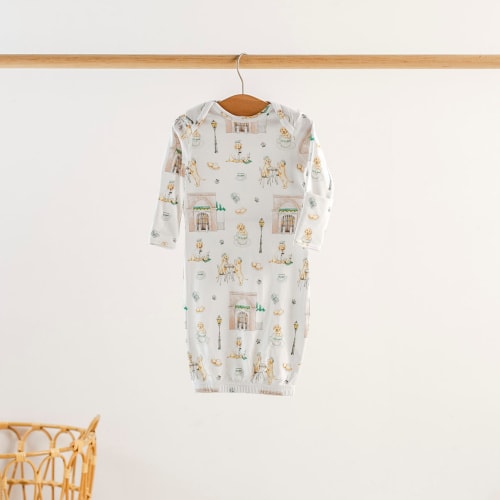 Powdered Sugar and Puppies Organic Cotton Pajamas - ZukaBaby
