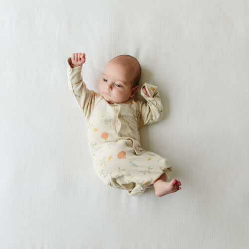 Goumi Kids 24hr Convertible Sleeper Baby Gown - Surf's Up, 0-3 M